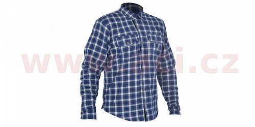 košile KICKBACK CHECKER s Kevlar® podšívkou, OXFORD (modrá/bílá)